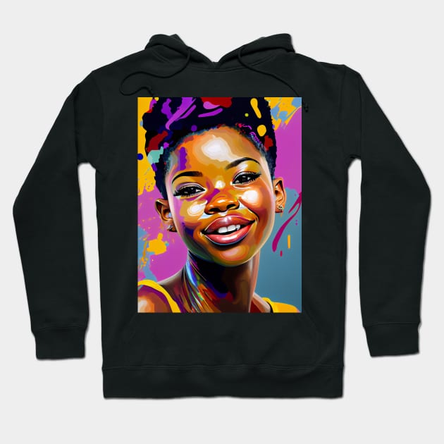 Modern woman in pop-art style Hoodie by loucaski